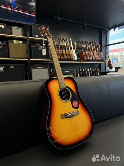 Fender CD-60 Sunburst акустическая гитара (Новая)