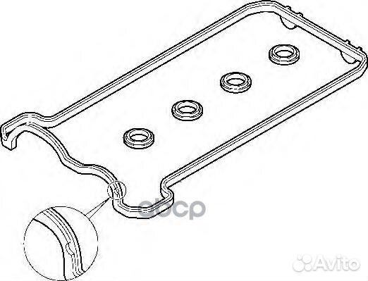 Комплект прокладок крышки клапанов прав 475860