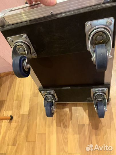 2х секционный, рэковый кейс на колесиках