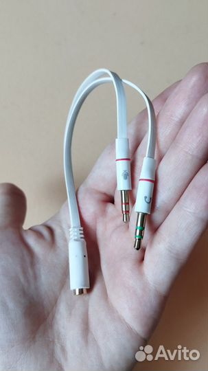 Переходник для наушников и микрофона Jack 3.5