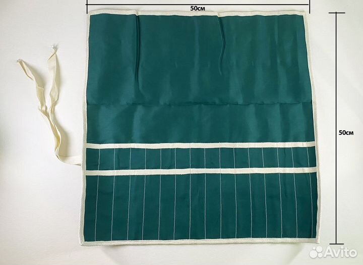 Тканевый пенал свёрток для кистей