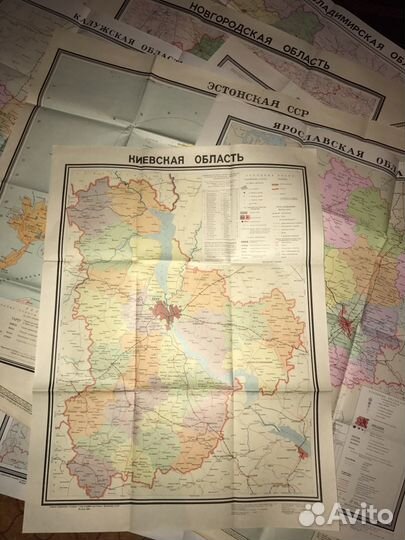 Карты областей ссср/сср/асср