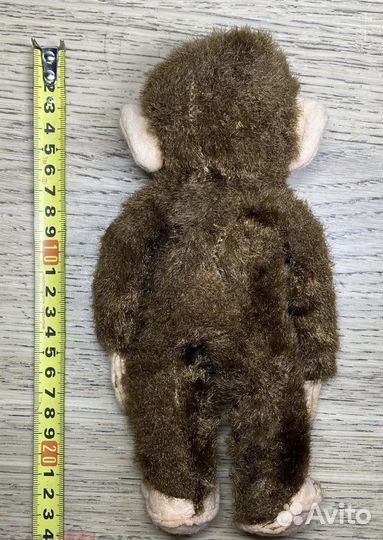 Игрушка обезьяна обезьянка мягкая Винтаж СССР гдр