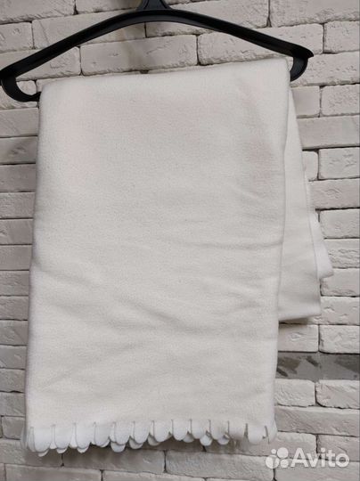 Плед белый 175*125см