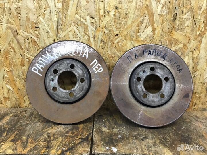 Передние тормозные диски Skoda Rapid Polo 1.6 cfna