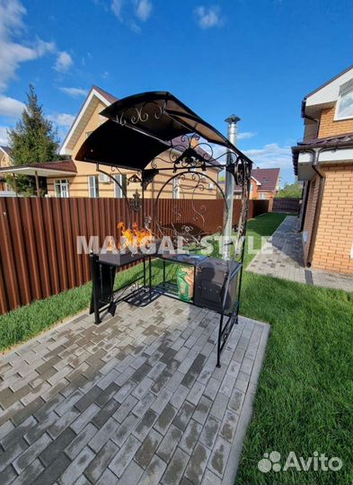 Мангал с крышей