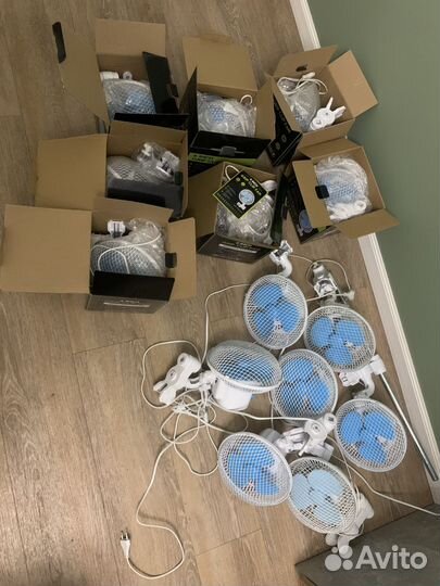 Вентилятор с автоповоротом в гроубокс