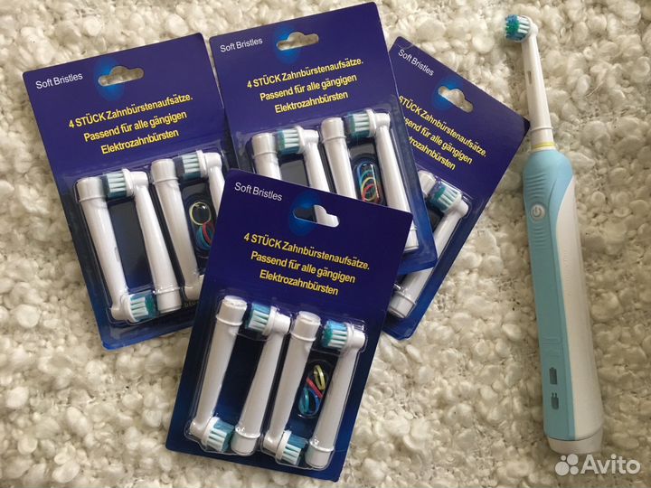 Braun Oral-B сменные насадки щетки (упаковка 4 шт)