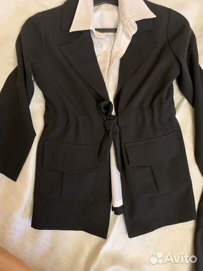 Модный брючный костюм школьный 128-138