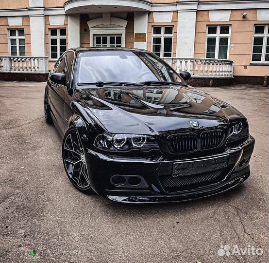 Передняя накладка бампера bmw e46 csl
