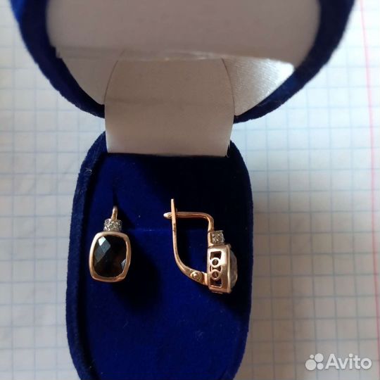 Золотые серьги 583 пробы