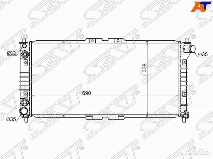 Радиатор mazda capella/millenia/626/cronos/efini/M