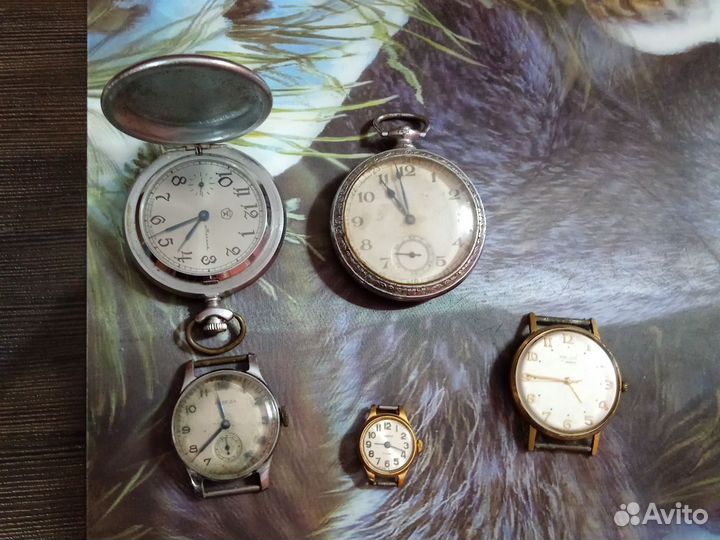 Часы карманные и наручные СССР