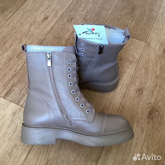 Новые ботинки,натур.к,Турция,38