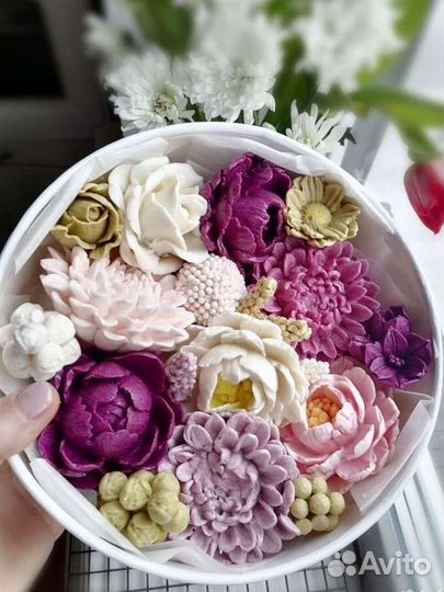 Зефирные цветы