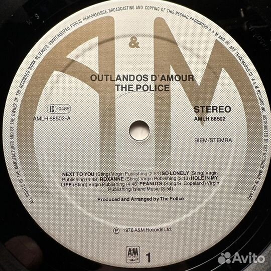 The Police – Outlandos D'Amour (Голландия 1978г.)