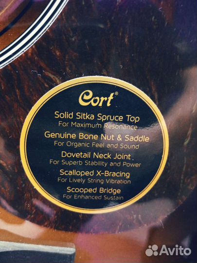 Гитара Cort электро-акустика с массивом ели