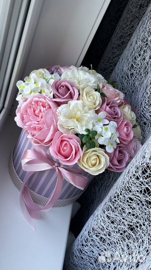 Букет цветов из мыла