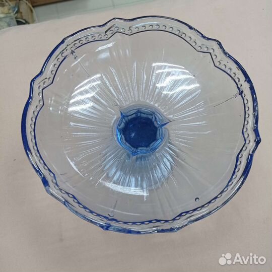 Старинная конфетница, ваза на ножке (сзр)