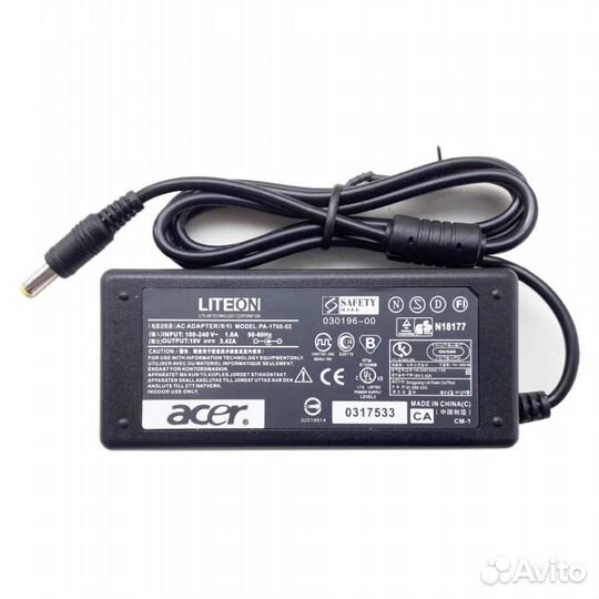 Блок пит. Acer 19V 3.42A 5.5x1.7. Отп. в регионы