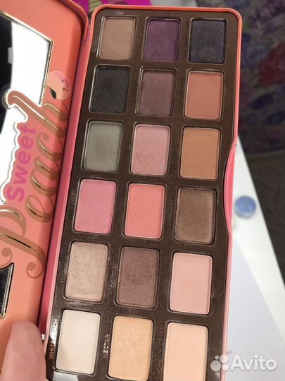 Huda beauty тени, Too Faced Sweet Peach, Naked