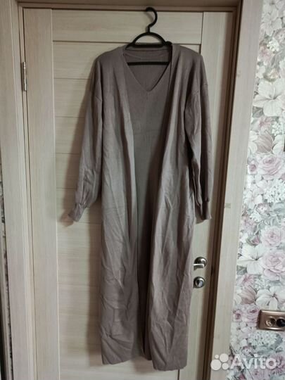 Платье с кардиганом