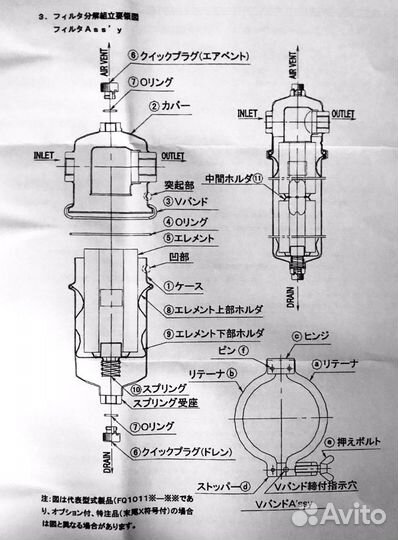 Японский фильтр для воды 105 микрон