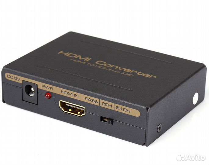 Конвертер hdmi-hdmi + R/L (audio) + spdif