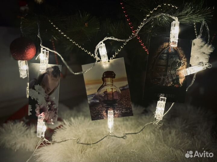 Электрогирлянда для фото прищепка 4м