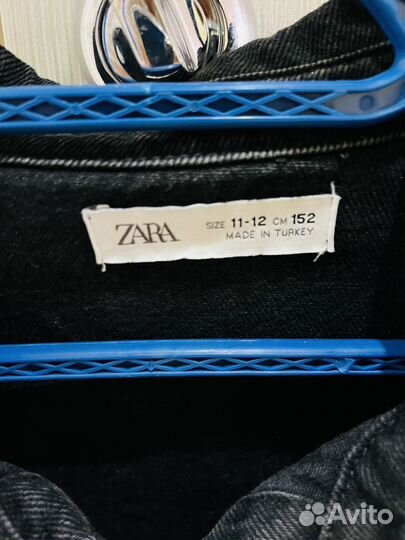 Джинсовая рубашка zara для девочки