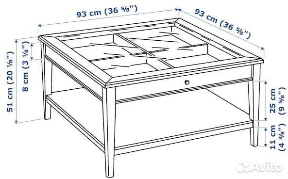 Журнальный столик IKEA лиаторп liatorp