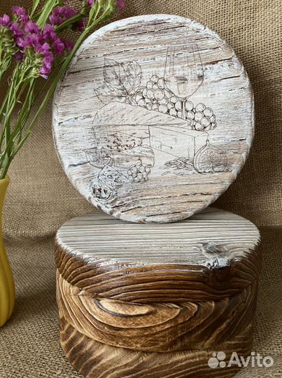 Досочки для подачи и подставка разделочные доски