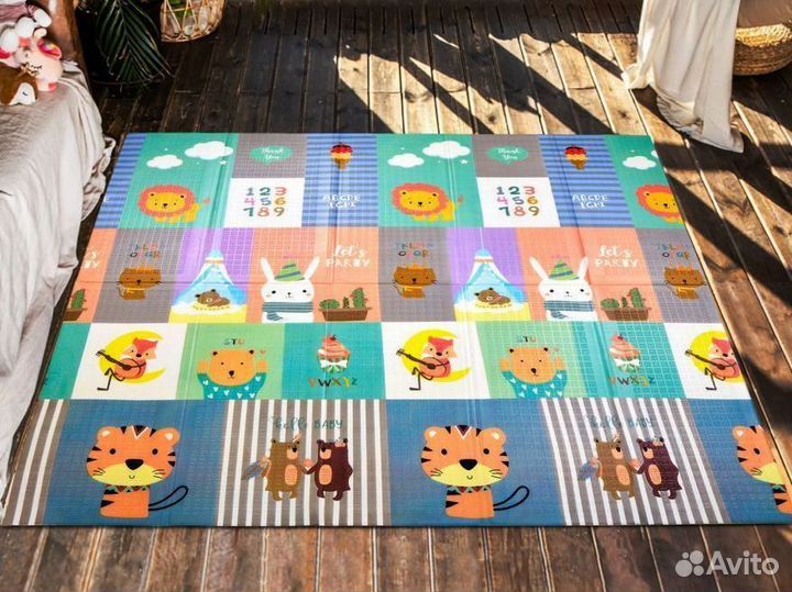 Детский коврик для ползания новый (заводской брак)