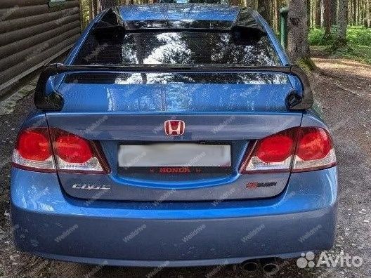 Комплект спойлер козырек Honda Civic 8 FD 4D