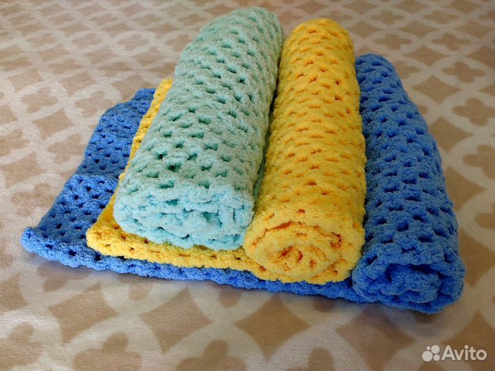 Плед детский вязаный