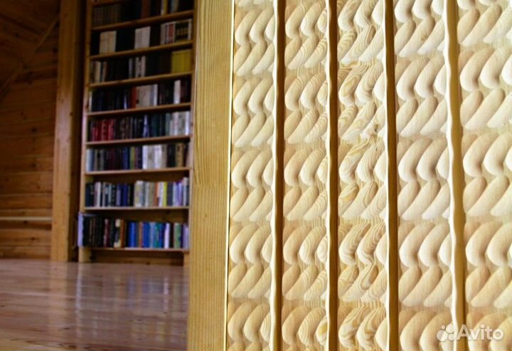 Евровагонка 3D из дерева