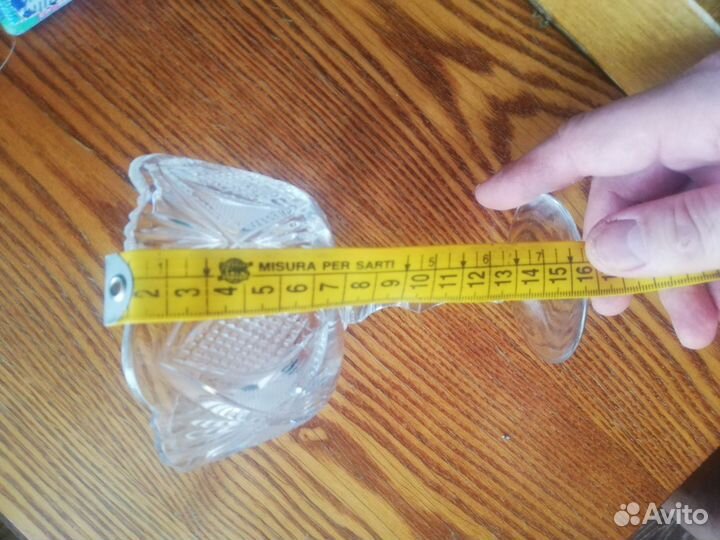 Ваза хрустальная на ножке СССР