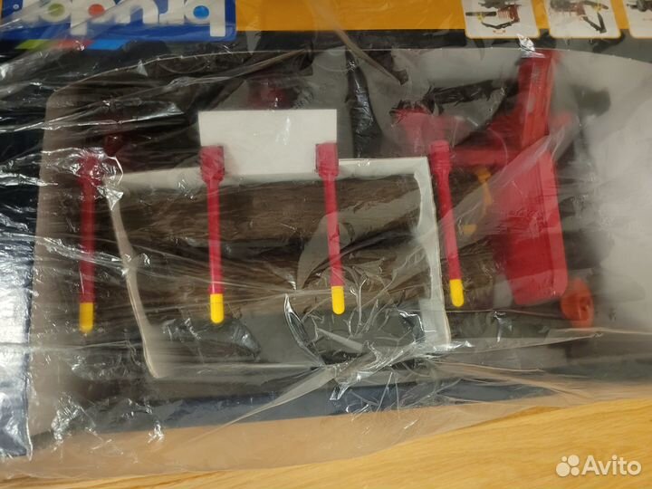 Bruder 02-252 прицеп лесовоз с манипулятором