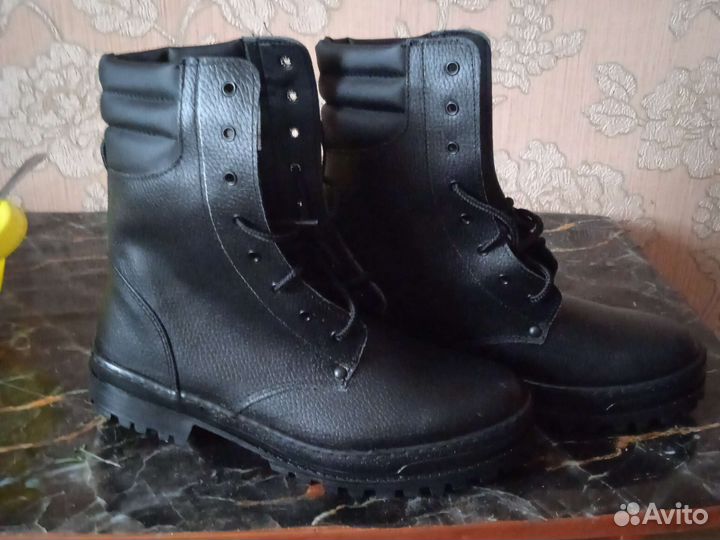 Берцы натур.кожа
