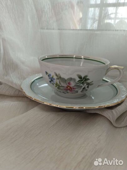 Чайная пара Кахла старая ГДР