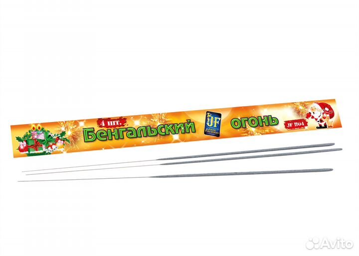 Бенгальские свечи 40см / 4шт/уп