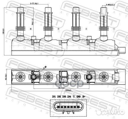 18640-003 катушка зажигания Chevrolet, Opel 1