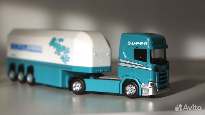 1/87 Тягач Scania CR20 полуприцеп стекловоз