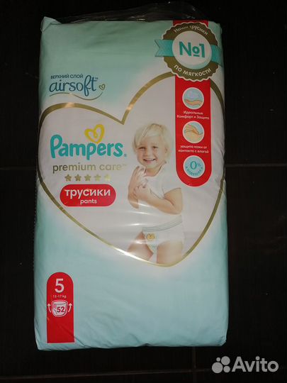 Подгузники - трусики pampers premium 3,4, 5,6