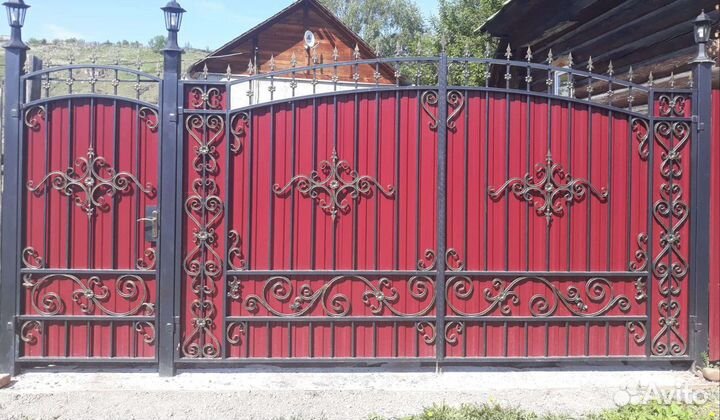 Кованные ворота, ограды,мангалы, итд