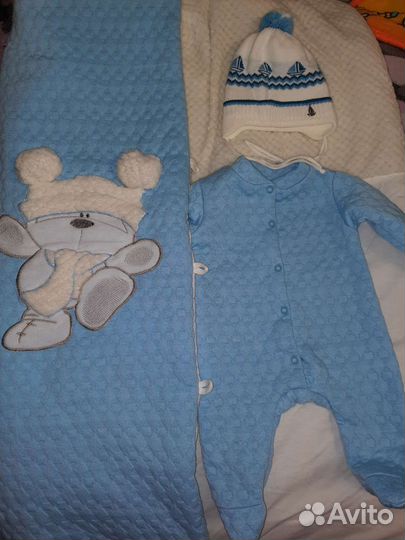 Конверт на выписку для мальчика осень зима