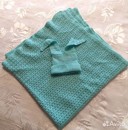 Детский пледик+ шапочка