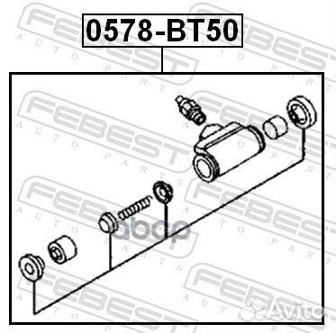 Цилиндр тормозной задний 0578BT50 Febest