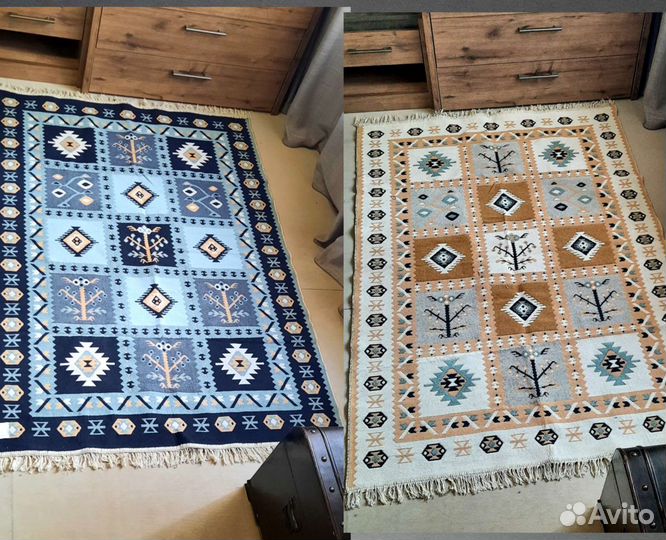 Ковер безворсовый разм.120х180см