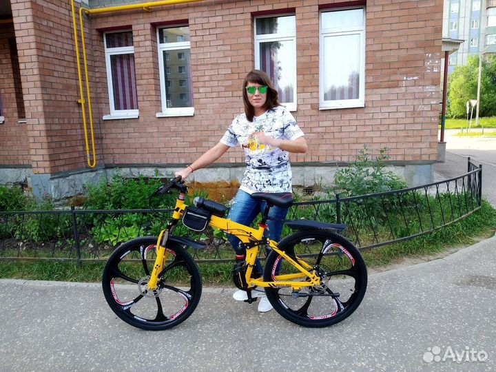 Велосипед на литых дисках складной